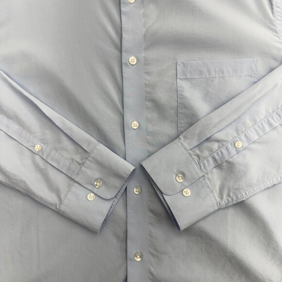 Calvin Klein Men's Active Performance Dress Shirt Blue 16-16.5 36/37, L, NEW - Picture 8 of 12